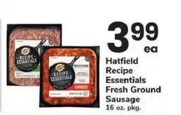 Safeway Hatfield Recipe Essentials Fresh Ground Sausage offer