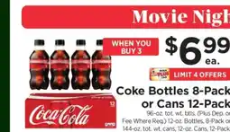 ShopRite Coke Bottles 8-Pack or Cans 12-Pack offer