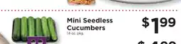 ShopRite Mini Seedless Cucumbers offer