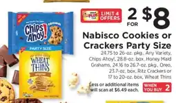 ShopRite Nabisco Cookies or Crackers Party Size offer