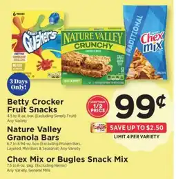 ShopRite Betty Crocker Fruit Snacks offer