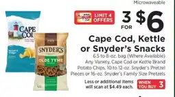 ShopRite Cape Cod, Kettle or Snyderβs Snacks offer