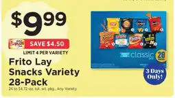 ShopRite Frito Lay Snacks Variety 28-Pack offer