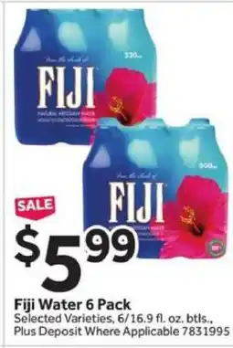 Stop&Shop Fiji Water 6 Pack offer