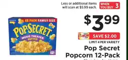 ShopRite Pop-Secret Popcorn 12-Pack offer