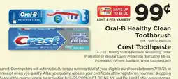 ShopRite Oral-B Healthy & Clean Toothbrush offer