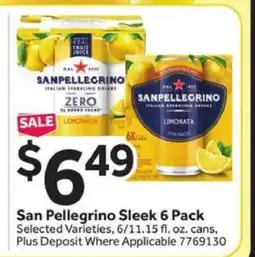 Stop&Shop San Pellegrino Sleek 6 Pack offer