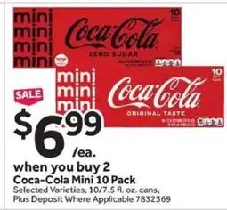Stop&Shop Coca-Cola Mini 10 Pack offer