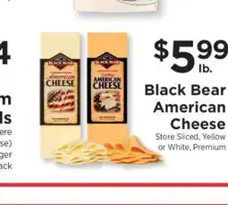 ShopRite Black Bear American Cheese offer