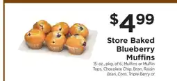 ShopRite Store Baked Blueberry Muffins offer