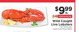 ShopRite Wild Caught Live Lobsters offer