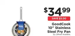 ShopRite GoodCook 10β³ Stainless Steel Fry Pan offer