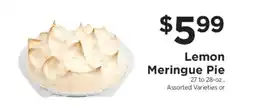 ShopRite Lemon Meringue Pie offer