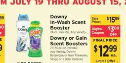 ShopRite Downy or Gain Scent Boosters offer