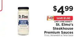 ShopRite St. Elmo's Steakhouse Premium Sauces offer