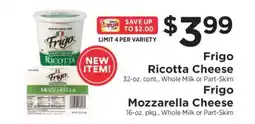 ShopRite Frigo Ricotta Cheese offer