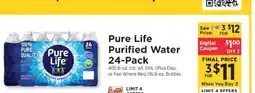 ShopRite Pure Life Purified Water 24-Pack offer