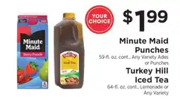 ShopRite Minute Maid Punches or Turkey Hill Iced Tea offer