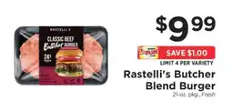 ShopRite Rastelliβs Butcher Blend Burger offer