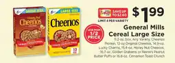 ShopRite General Mills Cereal Large Size offer