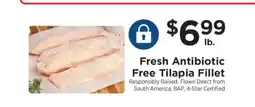 ShopRite Fresh Antibiotic Free Tilapia Fillet offer