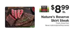 ShopRite Nature's Reserve Skirt Steak offer