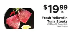 ShopRite Fresh Yellowfin Tuna Steaks offer