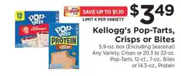 ShopRite Kellogg's Pop-Tarts, Crisps or Bites offer