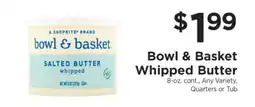 ShopRite Bowl & Basket Whipped Butter offer