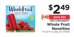 ShopRite Whole Fruit Novelties offer