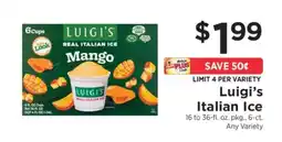ShopRite Luigi's Italian Ice offer