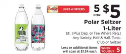 ShopRite Polar Seltzer 1-Liter offer