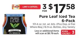 ShopRite Pure Leaf Iced Tea 6-Pack offer