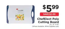 ShopRite ChefElect Poly Cutting Board offer