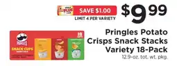 ShopRite Pringles Potato Crisps Snack Stacks Variety 18-Pack offer