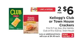 ShopRite Kellogg's Club or Town House Crackers offer