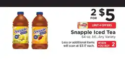 ShopRite Snapple Iced Tea offer