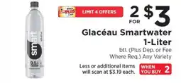 ShopRite Glacéau Smartwater 1-Liter offer