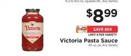 ShopRite Victoria Pasta Sauce offer