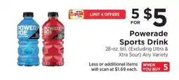 ShopRite Powerade Sports Drink offer