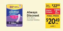 ShopRite Always Discreet offer