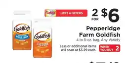 ShopRite Pepperidge Farm Goldfish offer