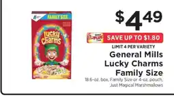 ShopRite General Mills Lucky Charms Family Size offer