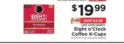 ShopRite Eight O'Clock Coffee K-Cups offer