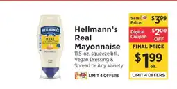 ShopRite Hellmann's Real Mayonnaise offer