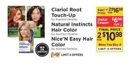 ShopRite Clairol Hair Color offer