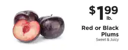 ShopRite Red Or Black Plums offer