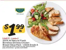 Winn Dixie Sanderson Farms Chicken Breast offer