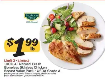 Winn Dixie Sanderson Farms Chicken Breast offer