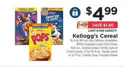 ShopRite Kellogg's Cereal offer